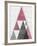 Mod Triangles III Soft Pink-Michael Mullan-Framed Art Print