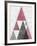 Mod Triangles III Soft Pink-Michael Mullan-Framed Art Print