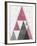 Mod Triangles III Soft Pink-Michael Mullan-Framed Art Print