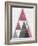 Mod Triangles III Soft Pink-Michael Mullan-Framed Art Print