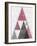 Mod Triangles III Soft Pink-Michael Mullan-Framed Art Print