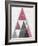 Mod Triangles III Soft Pink-Michael Mullan-Framed Art Print