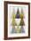 Mod Triangles IV Gold-Michael Mullan-Framed Art Print