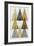 Mod Triangles IV Gold-Michael Mullan-Framed Art Print