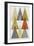 Mod Triangles IV Retro-Michael Mullan-Framed Art Print