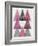 Mod Triangles IV Soft Pink-Michael Mullan-Framed Art Print