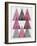 Mod Triangles IV Soft Pink-Michael Mullan-Framed Art Print