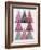 Mod Triangles IV Soft Pink-Michael Mullan-Framed Art Print