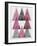 Mod Triangles IV Soft Pink-Michael Mullan-Framed Art Print