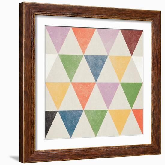 Mod Triangles-Lula Bijoux & Company-Framed Art Print