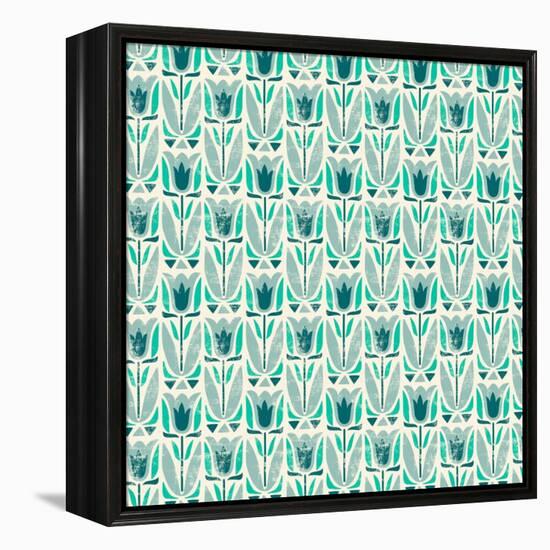 Mod Tulip-null-Framed Premier Image Canvas