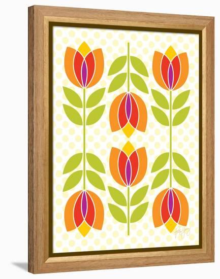 Mod Tulips I-Patty Young-Framed Stretched Canvas