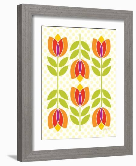 Mod Tulips I-Patty Young-Framed Art Print