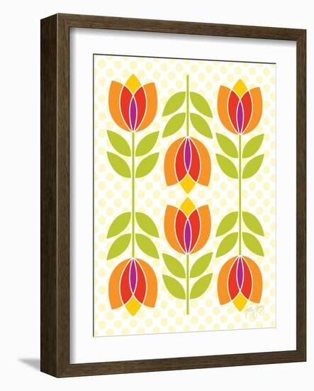 Mod Tulips I-Patty Young-Framed Art Print