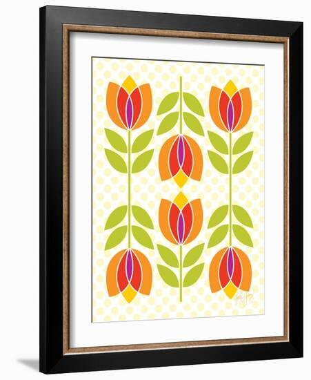 Mod Tulips I-Patty Young-Framed Art Print