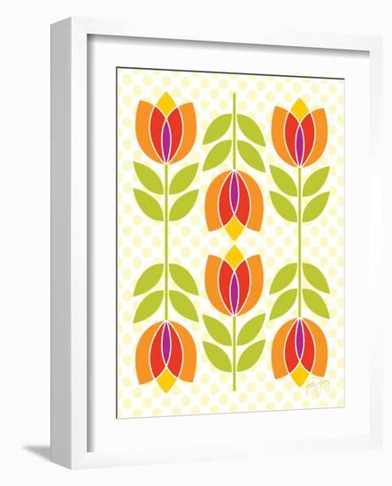 Mod Tulips I-Patty Young-Framed Art Print