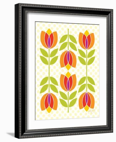 Mod Tulips I-Patty Young-Framed Art Print