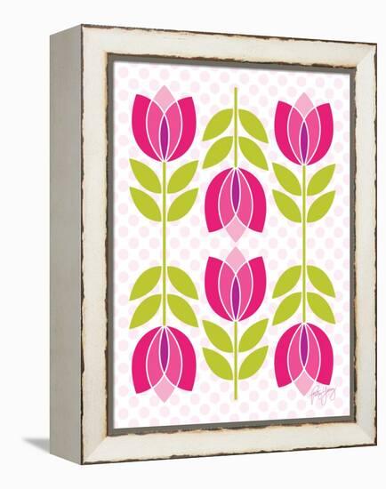 Mod Tulips II-Patty Young-Framed Stretched Canvas