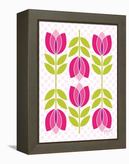 Mod Tulips II-Patty Young-Framed Stretched Canvas