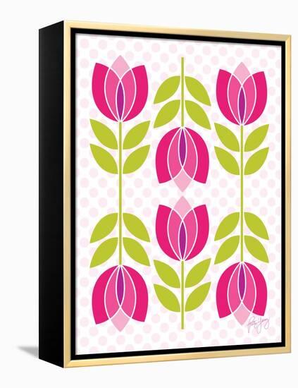 Mod Tulips II-Patty Young-Framed Stretched Canvas