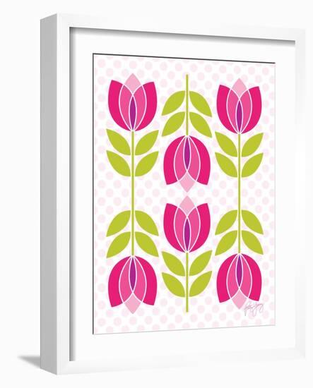 Mod Tulips II-Patty Young-Framed Art Print