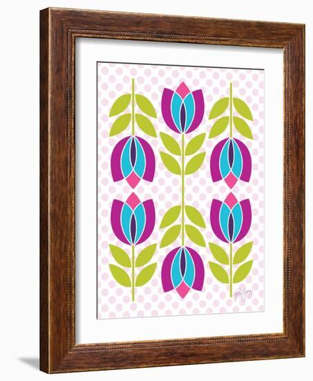 Mod Tulips III-Patty Young-Framed Art Print