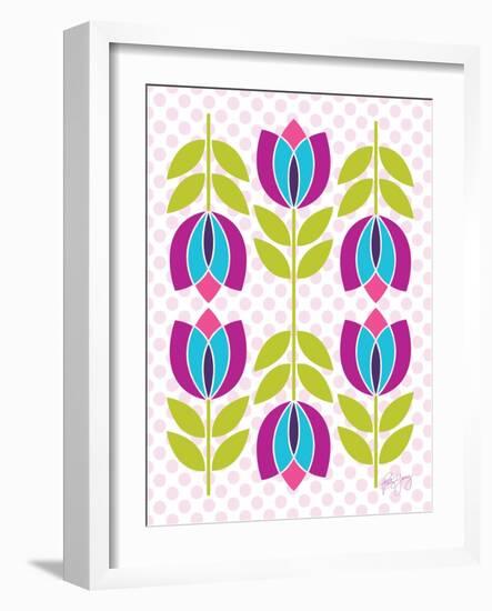 Mod Tulips III-Patty Young-Framed Art Print