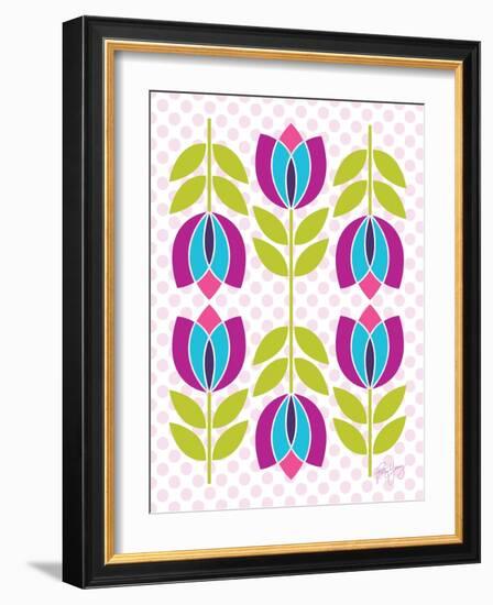 Mod Tulips III-Patty Young-Framed Art Print