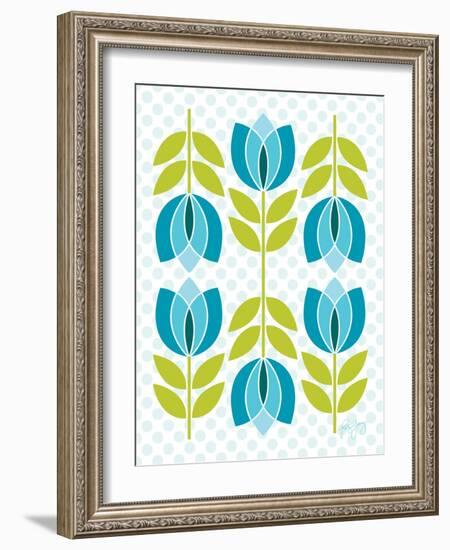 Mod Tulips IV-Patty Young-Framed Art Print