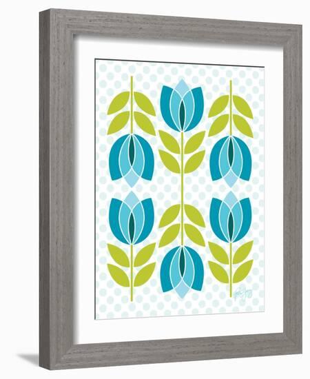 Mod Tulips IV-Patty Young-Framed Art Print