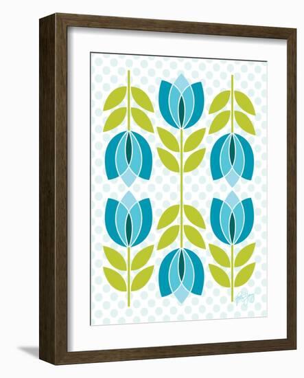 Mod Tulips IV-Patty Young-Framed Art Print