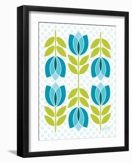 Mod Tulips IV-Patty Young-Framed Art Print