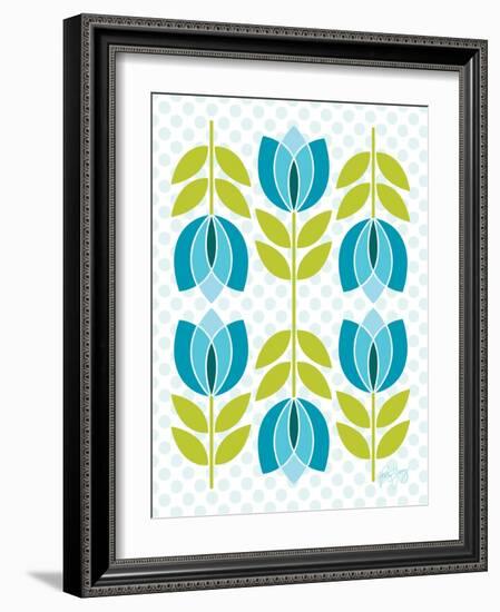 Mod Tulips IV-Patty Young-Framed Art Print