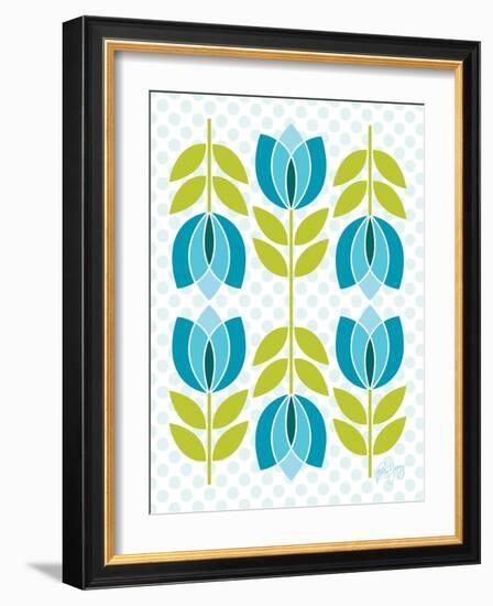 Mod Tulips IV-Patty Young-Framed Art Print