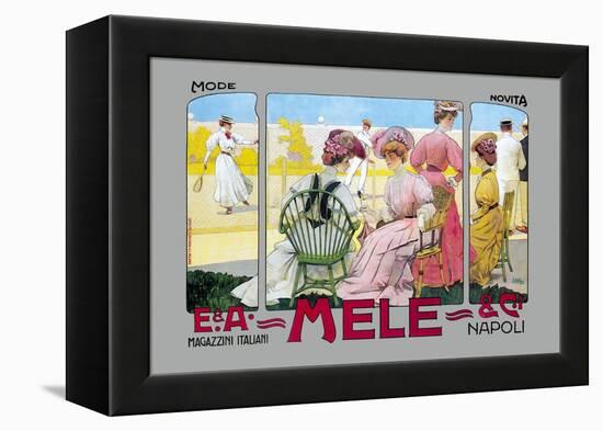 Mode Novita, E. A. Mele-Leopoldo Metlicovitz-Framed Stretched Canvas