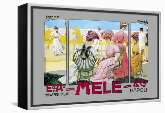 Mode Novita, E. A. Mele-Leopoldo Metlicovitz-Framed Stretched Canvas