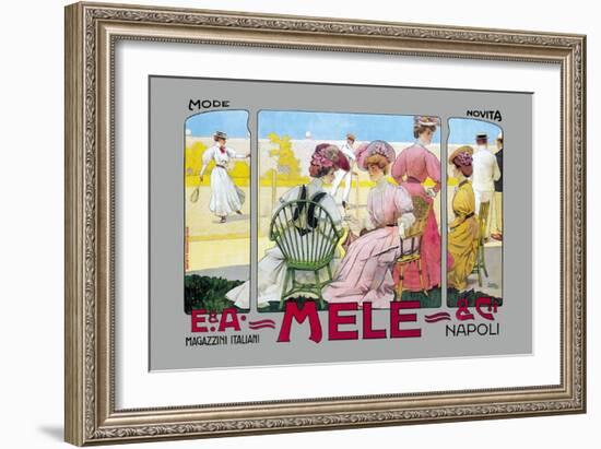 Mode Novita, E. A. Mele-Leopoldo Metlicovitz-Framed Art Print