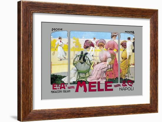 Mode Novita, E. A. Mele-Leopoldo Metlicovitz-Framed Art Print