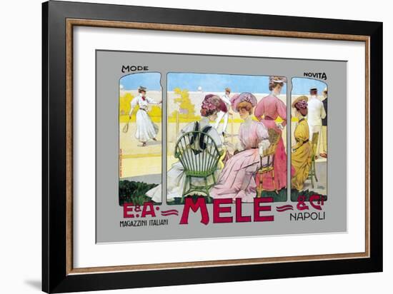 Mode Novita, E. A. Mele-Leopoldo Metlicovitz-Framed Art Print