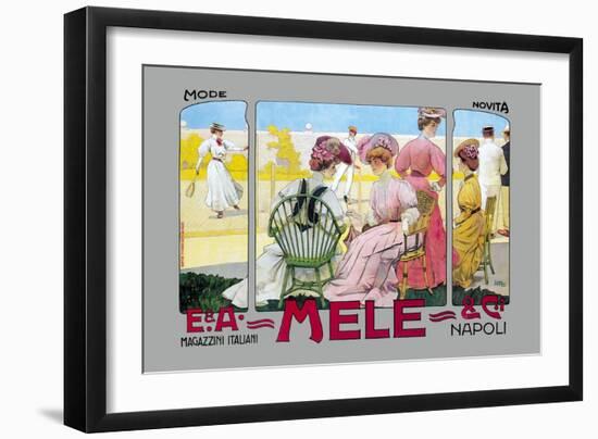 Mode Novita, E. A. Mele-Leopoldo Metlicovitz-Framed Art Print