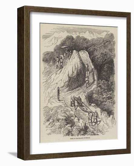 Mode of Travelling in Nepaul-null-Framed Giclee Print