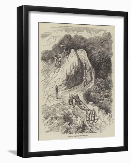 Mode of Travelling in Nepaul-null-Framed Giclee Print