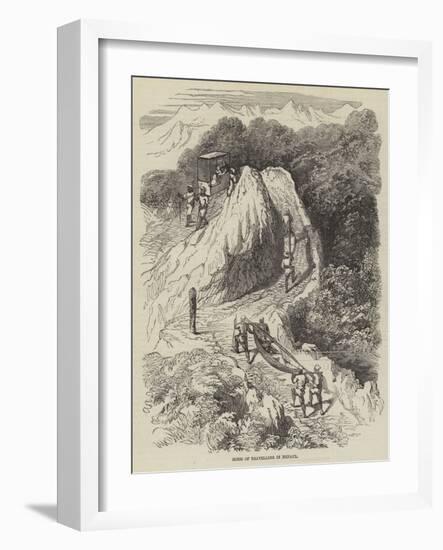 Mode of Travelling in Nepaul-null-Framed Giclee Print