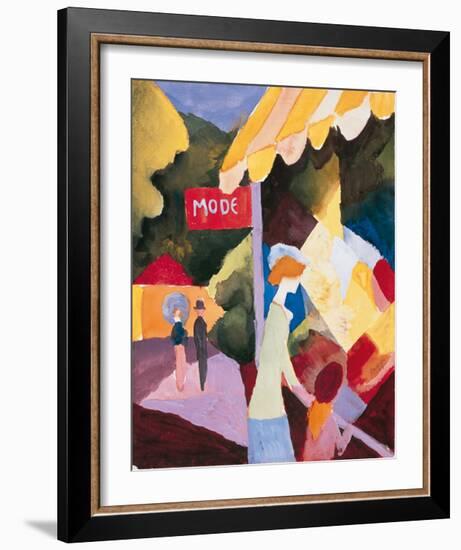 Modefenste-Auguste Macke-Framed Premium Giclee Print