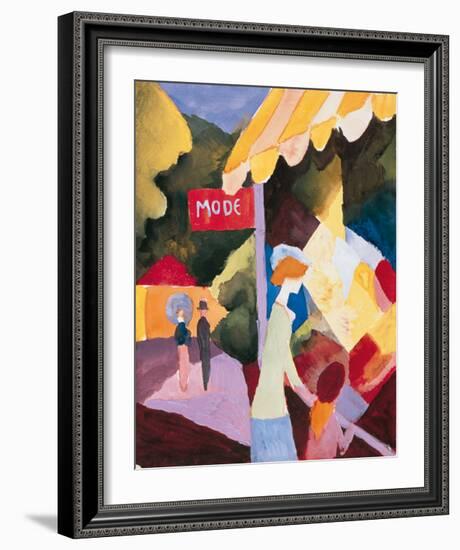 Modefenste-Auguste Macke-Framed Premium Giclee Print