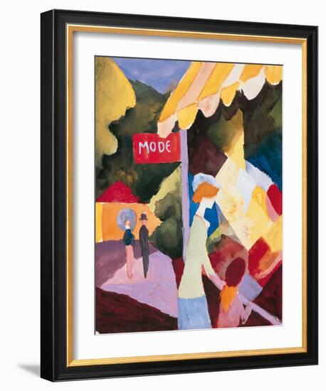 Modefenste-Auguste Macke-Framed Premium Giclee Print