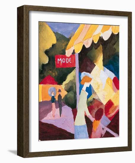 Modefenste-Auguste Macke-Framed Premium Giclee Print