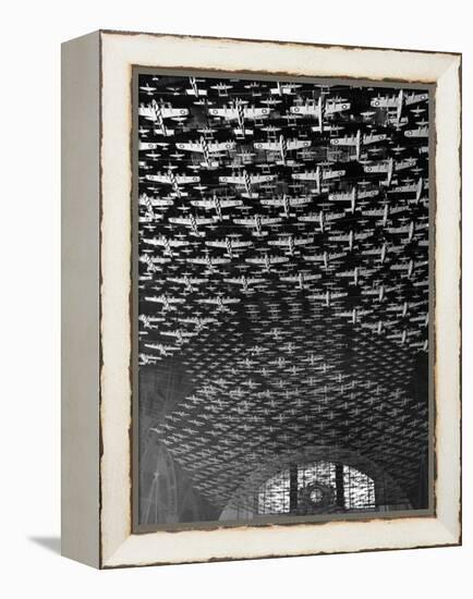 Model Airplanes on the Ceiling of Union Station, Chicago, 1943-Jack Delano-Framed Stretched Canvas