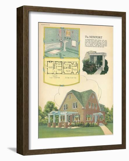 Model American Home-null-Framed Art Print