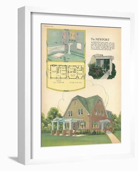 Model American Home-null-Framed Art Print